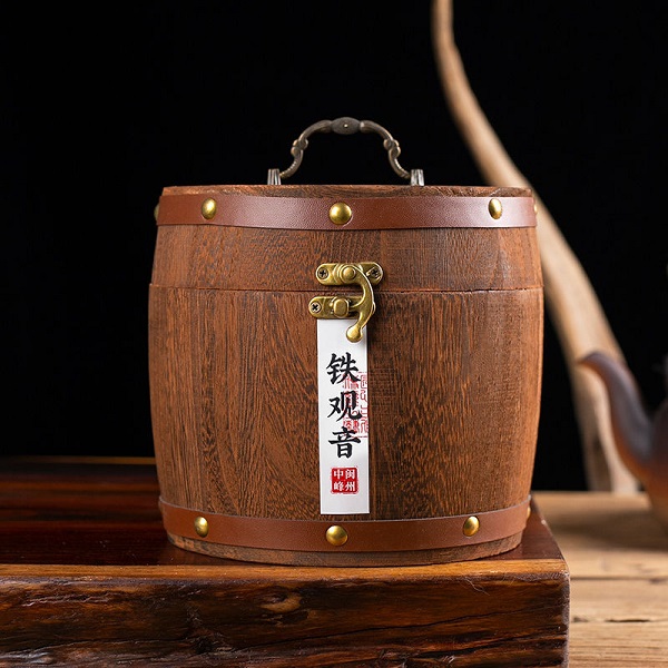 飄香韻安溪鐵觀音特級(jí)濃香型2022新茶葉烏龍茶木桶禮盒裝500g